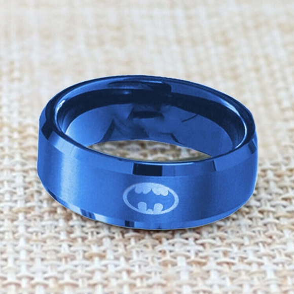 Jewelry - Titanium Women Men's Batman Symbol Stainless Steel